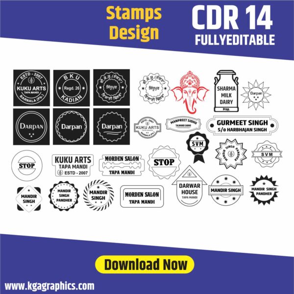 Stamps very best cdr Design