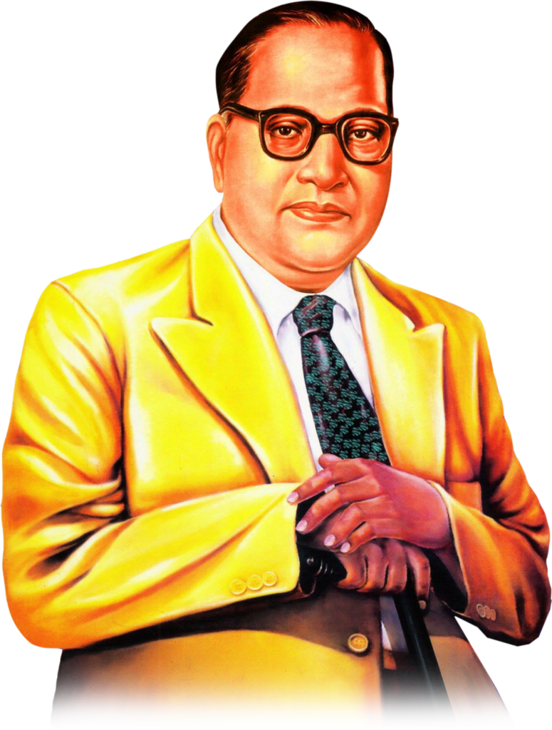 Baba Saheb PNG in Yellow Dress