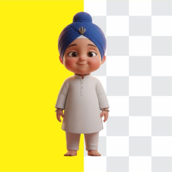 Punjabi Cute Boy Wear Traditional Cloth