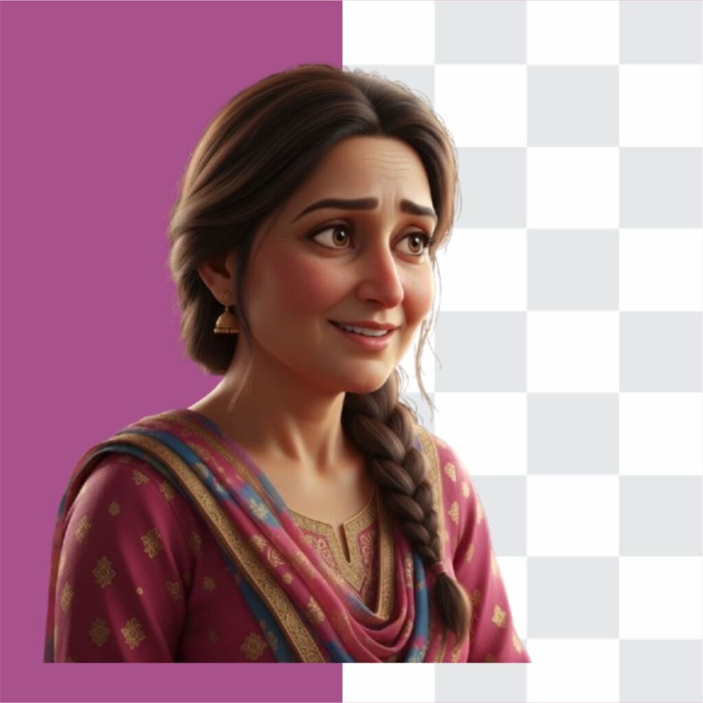 Punjabi Woman beauitfull face png