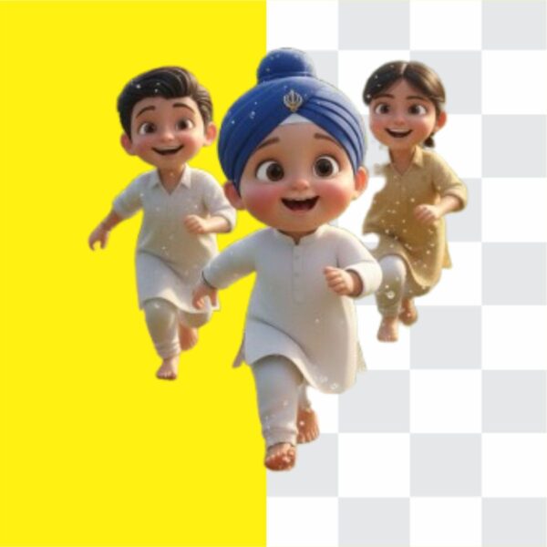 Punjabi Cute Sikh Boy & Girl