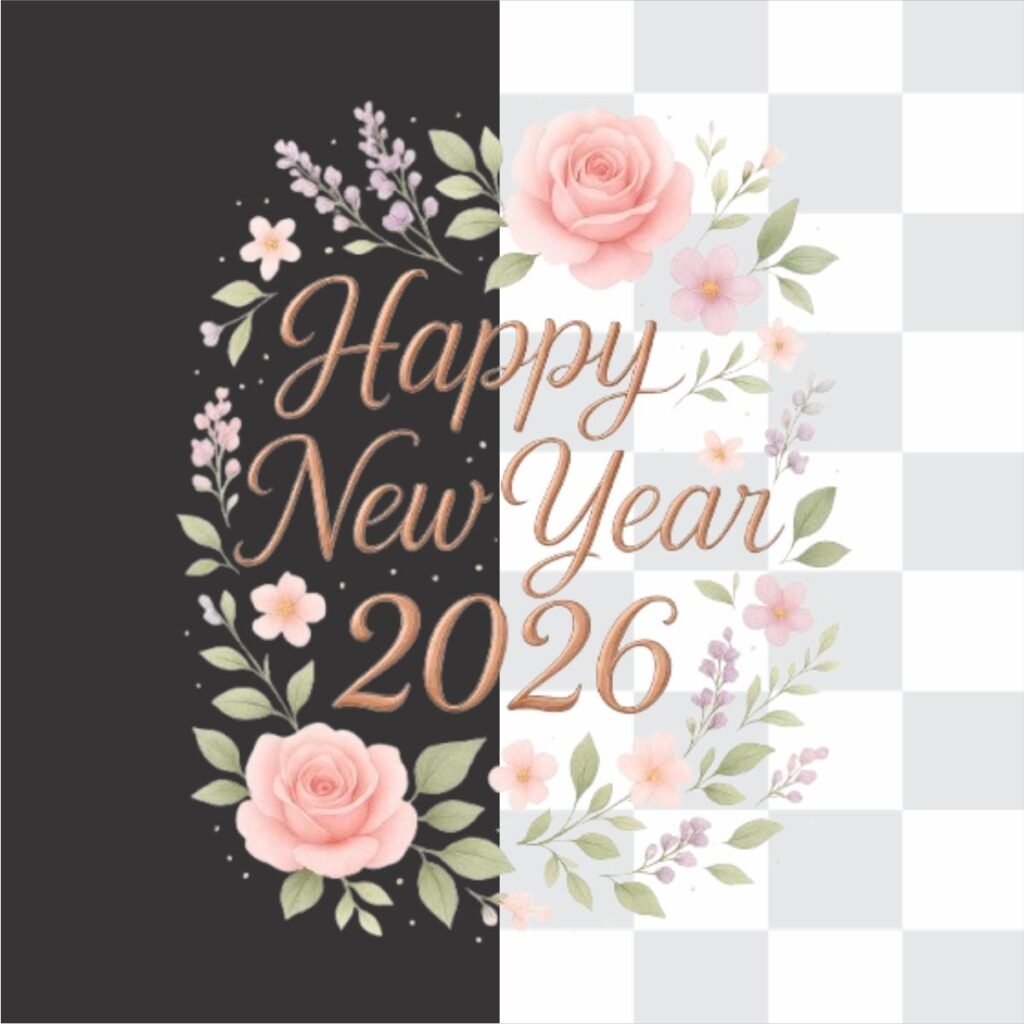Happy New Year 2026 With Leaf