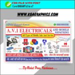 Electricals Visiting Card Design
