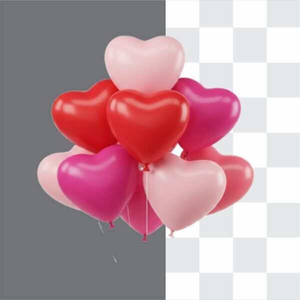 Heart Balloon Best Png Image