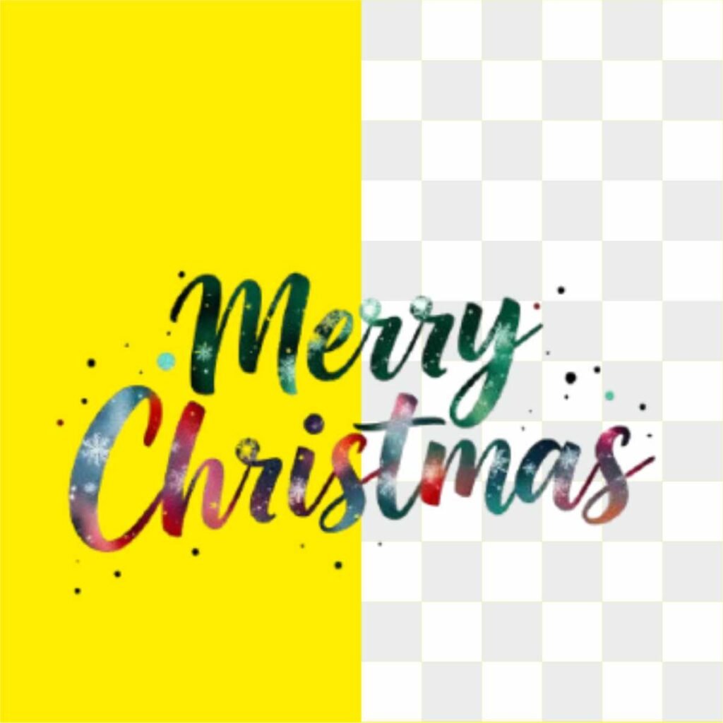 Marry Crismistmas With Calegraphiy Style