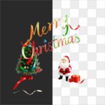 Marry Crismistmas Santa And Tree