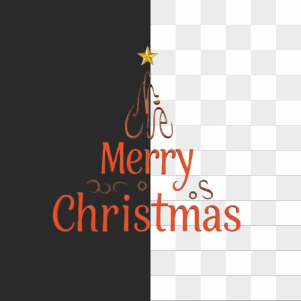 Marry Crismistmas with Star Png
