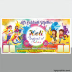 Happy Holi flex design cdr
