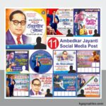 Bhim jayanti social media design package cdr file