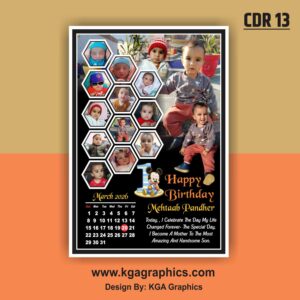 First Birthday Best Photo Frame Design