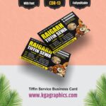 Tiffin Service Best Business Card Design