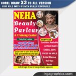 Beauty Parlour Standing Banner Design