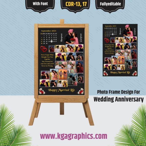 Wedding Anniversary Photo Frame Design