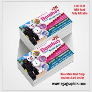 Decoration Work Shop Business Card Design