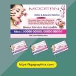 Beauty Parlor & Saloon Business Card design