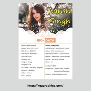 Shadi Bio Data Post Design
