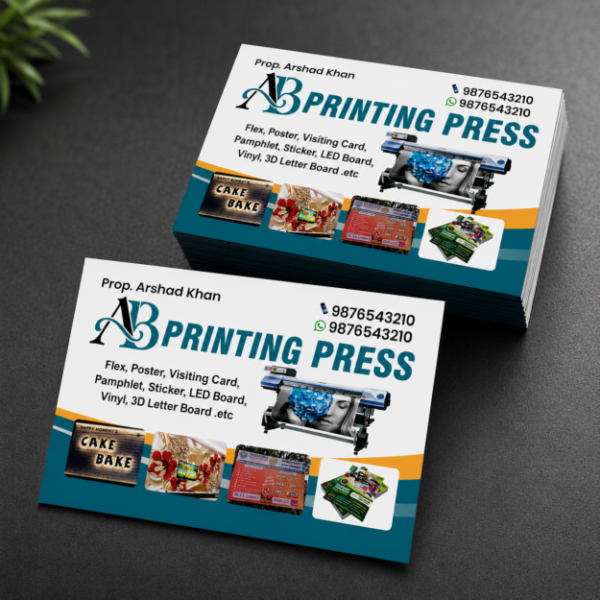 Printing Press Business Card Design