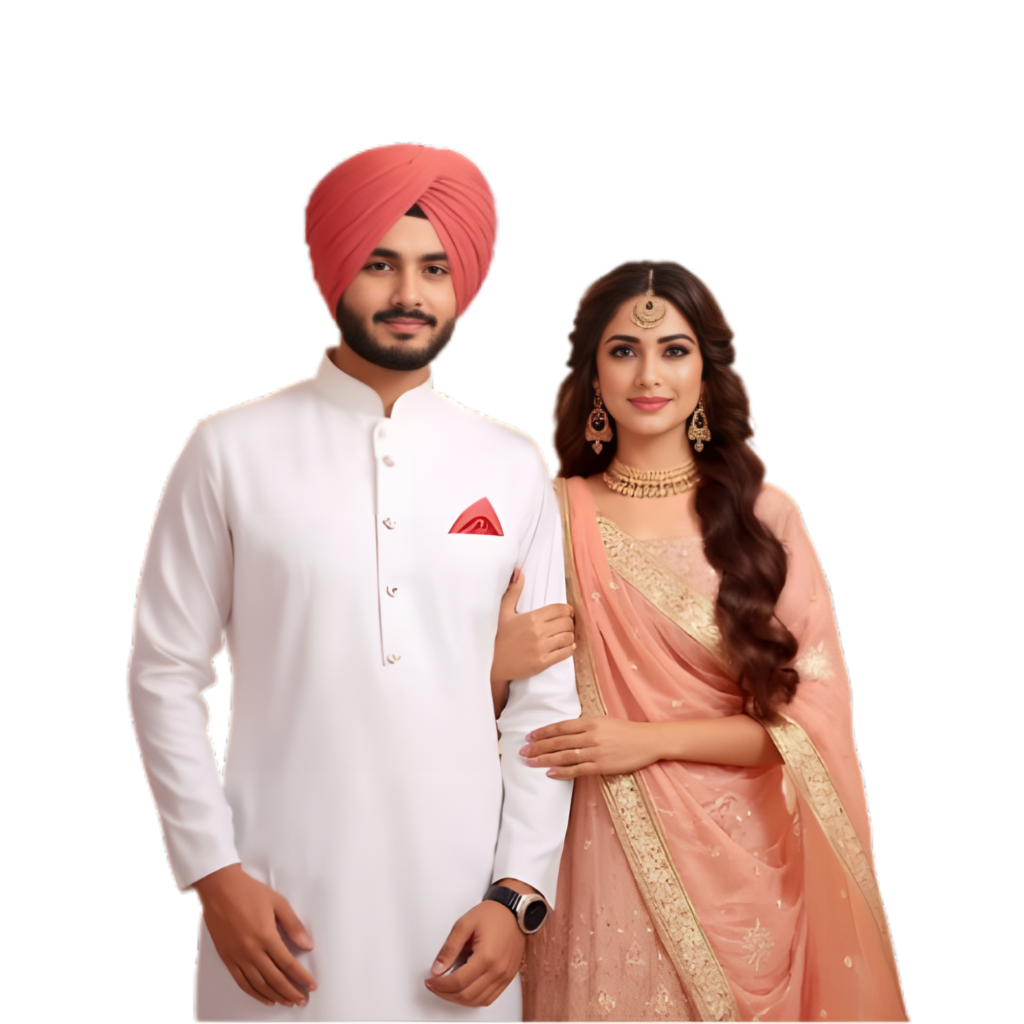 Punjabi Couple Png