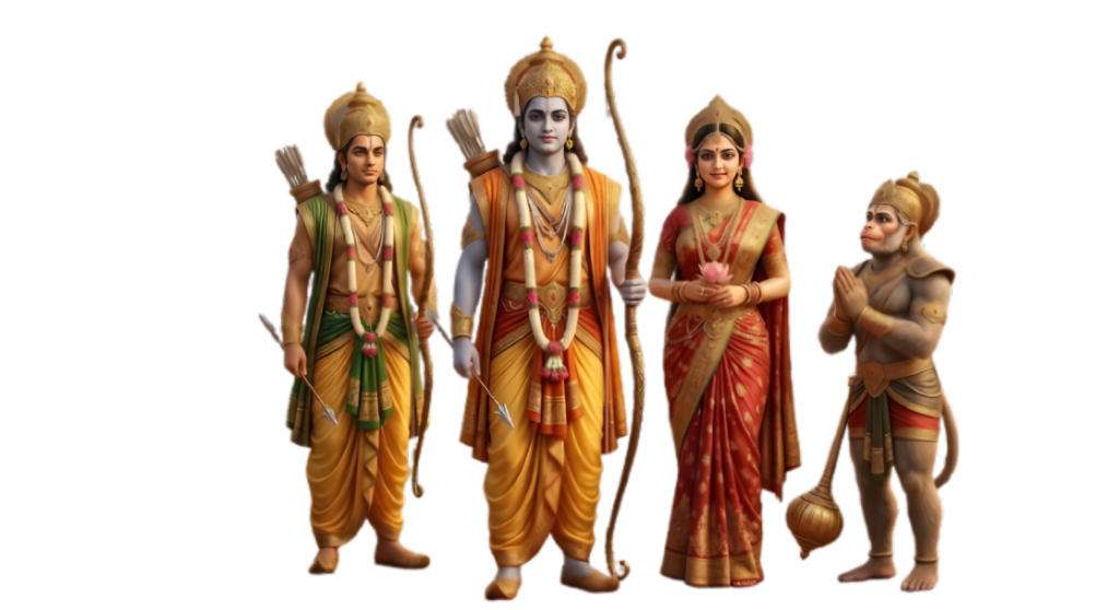 Ram Lachhman Sitta & Hanuman ji png