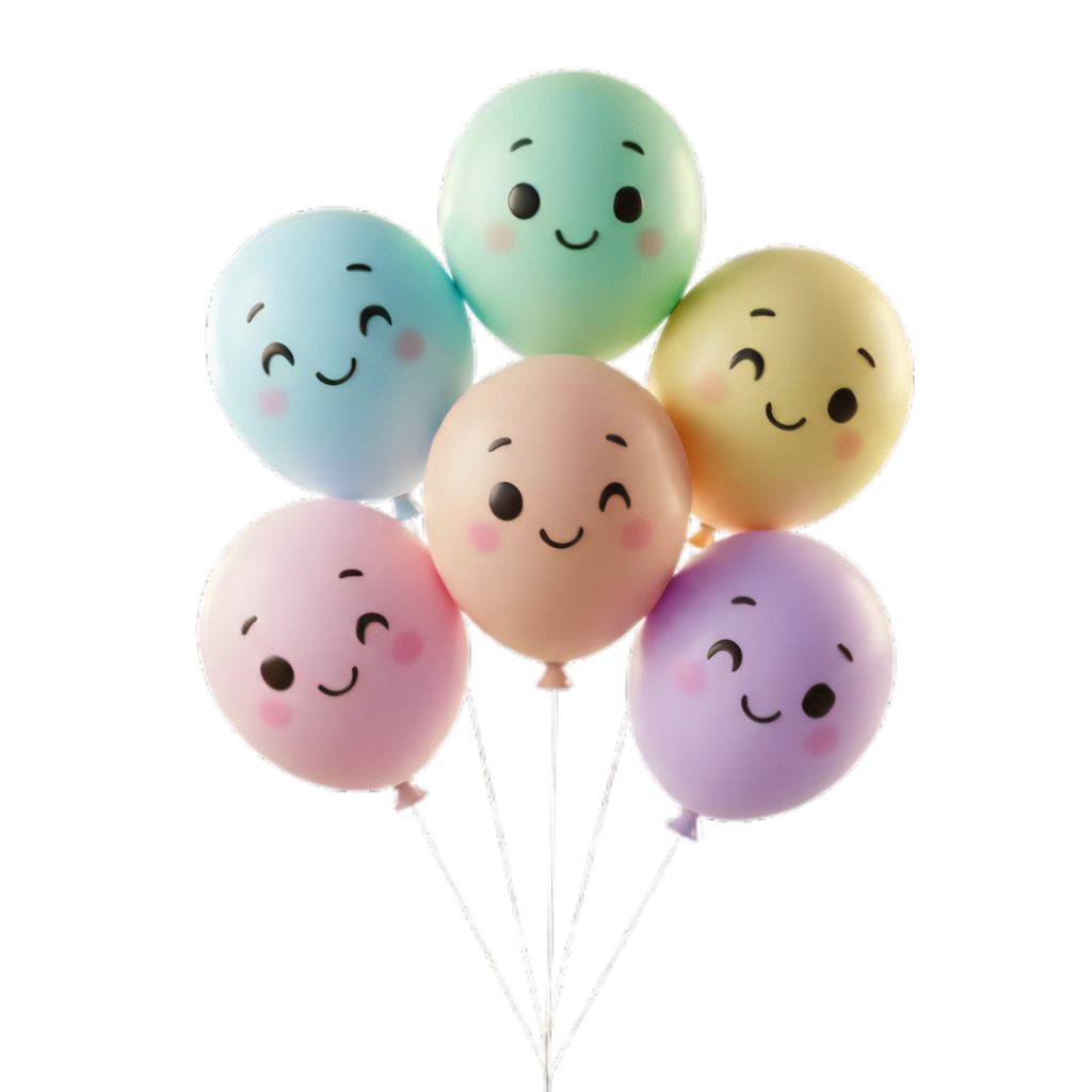 Face on Balloon Best Png Image