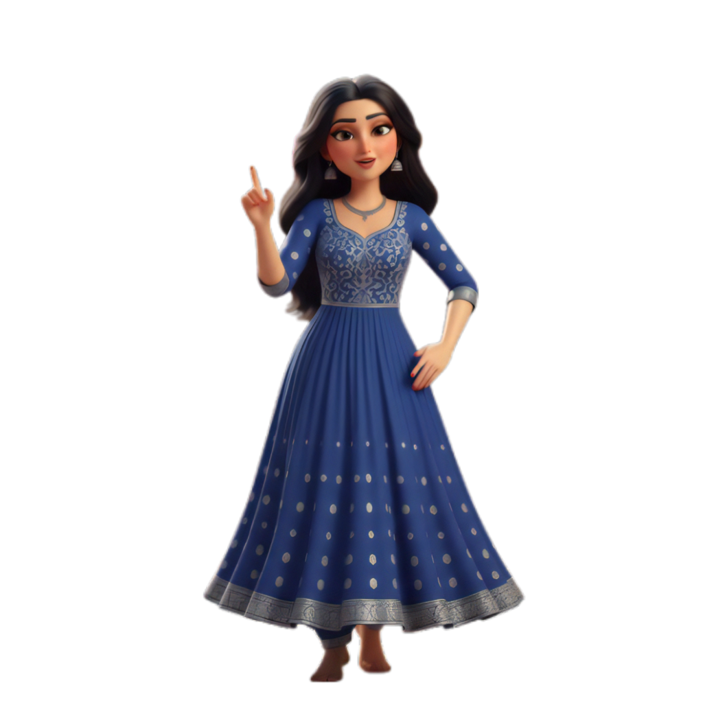 Punjabi Girl Wear Beautifull Blue Suit