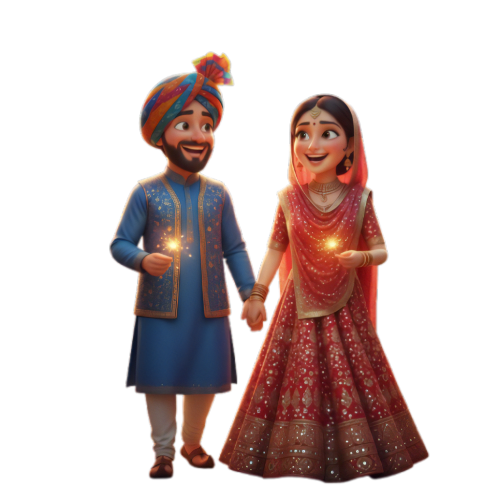 Happy Punjabi Couple Best Png