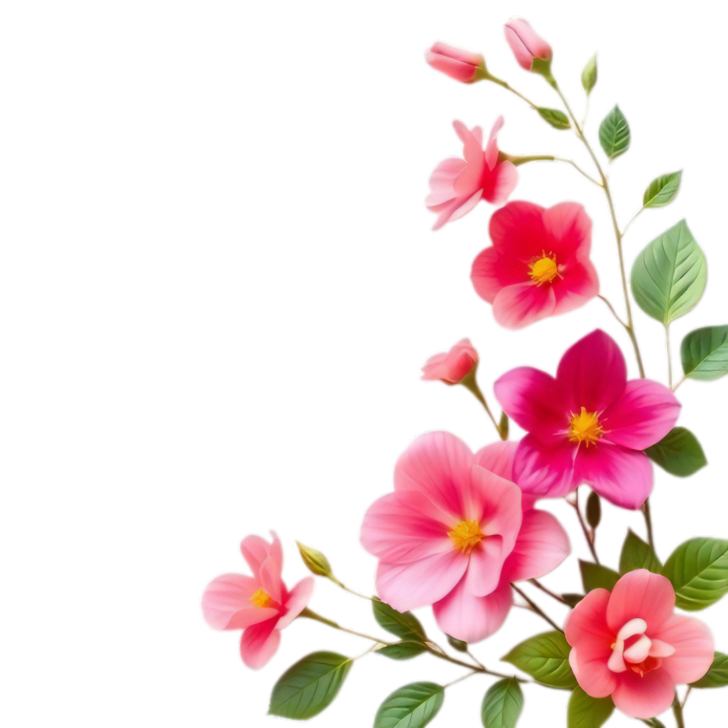Flower Corner PNG Transparent Images Free Download